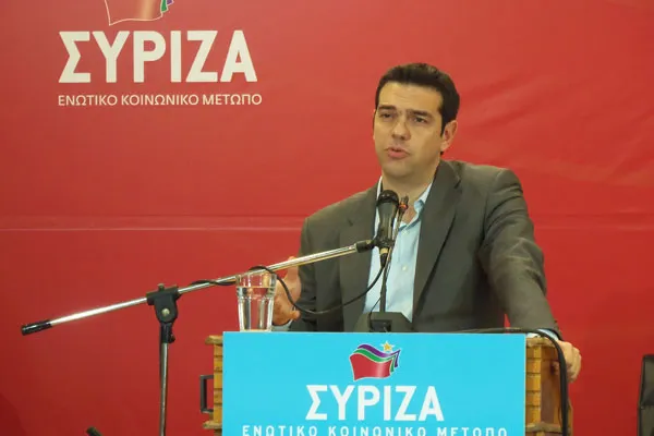 Představitel Syrizy Alex Tsipras (Zdroj: Joanna on Flickr)